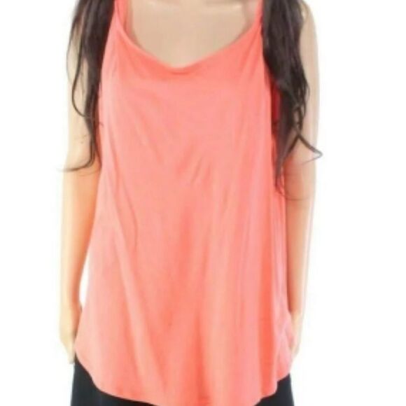 Melrose and Market Tops - NWT Melrose & Market Coral twist strap tank top Comfy wear 1X MSRP $49